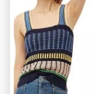 Veronica Beard Voya Knit Tank Top Sleeveless - SMALL (0-2)